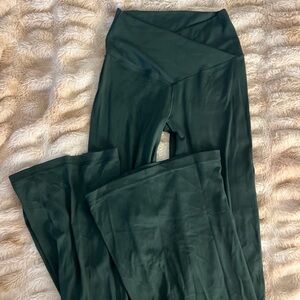 Aerie Green Flare Leggings